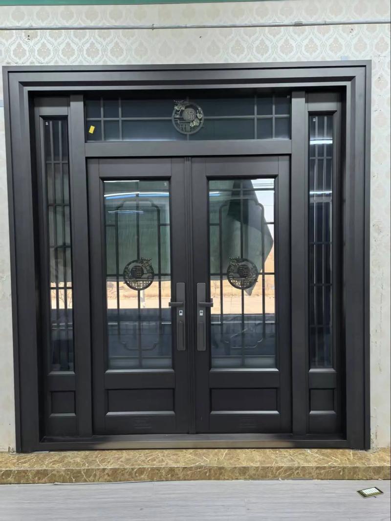 Finished titanium dioxide alloy entrance anti-theft door